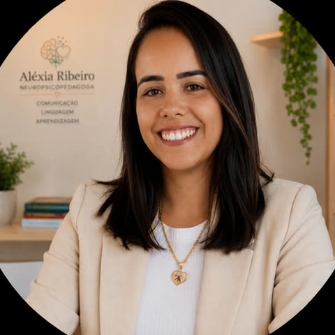 Aléxia Ribeiro, neuropsicopedagoga e fundadora do Home da Tia Lelé, sorrindo